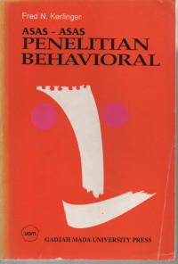 Asas-Asas Penelitian Behavioral