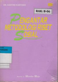 PENGANTAR METODOLOGI RISET SOSIAL
