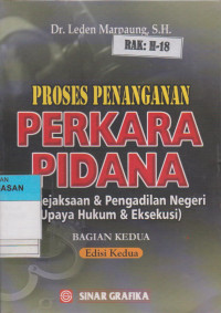 PROSES PENANGANAN PERKARA PIDANA