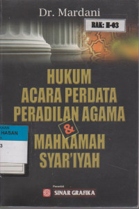 HUKUM ACARA PERDATA PERADILAN AGAMA DAN MAHKAMAH SYAR'IYAH
