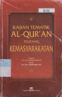 KAJIAN TEMATIK AL-QUR'AN TENTANG KEMASYARAKATAN