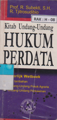 KITAB UNDANG-UNDANG HUKUM PERDATA